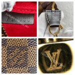 LV Mini Pochette Accessoires Brown Damier Coated Canvas with Leather and Gold Hardware #GUUCU-8 - Image 18
