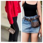 LV Mini Pochette Accessoires Brown Damier Coated Canvas with Leather and Gold Hardware #GUUCU-8 - Image 23