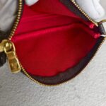 LV Mini Pochette Accessoires Brown Damier Coated Canvas with Leather and Gold Hardware #GUUCU-8 - Image 22