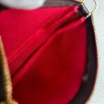 LV Mini Pochette Accessoires Brown Damier Coated Canvas with Leather and Gold Hardware #GUUCU-8 - Image 20