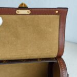 LV Papillon Trunk Brown Monogram Canvas with Leather and Gold Hardware #GUURR-5 - Image 12