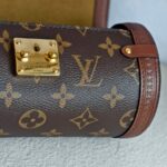 LV Papillon Trunk Brown Monogram Canvas with Leather and Gold Hardware #GUURR-5 - Image 14
