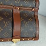 LV Papillon Trunk Brown Monogram Canvas with Leather and Gold Hardware #GUURR-5 - Image 4