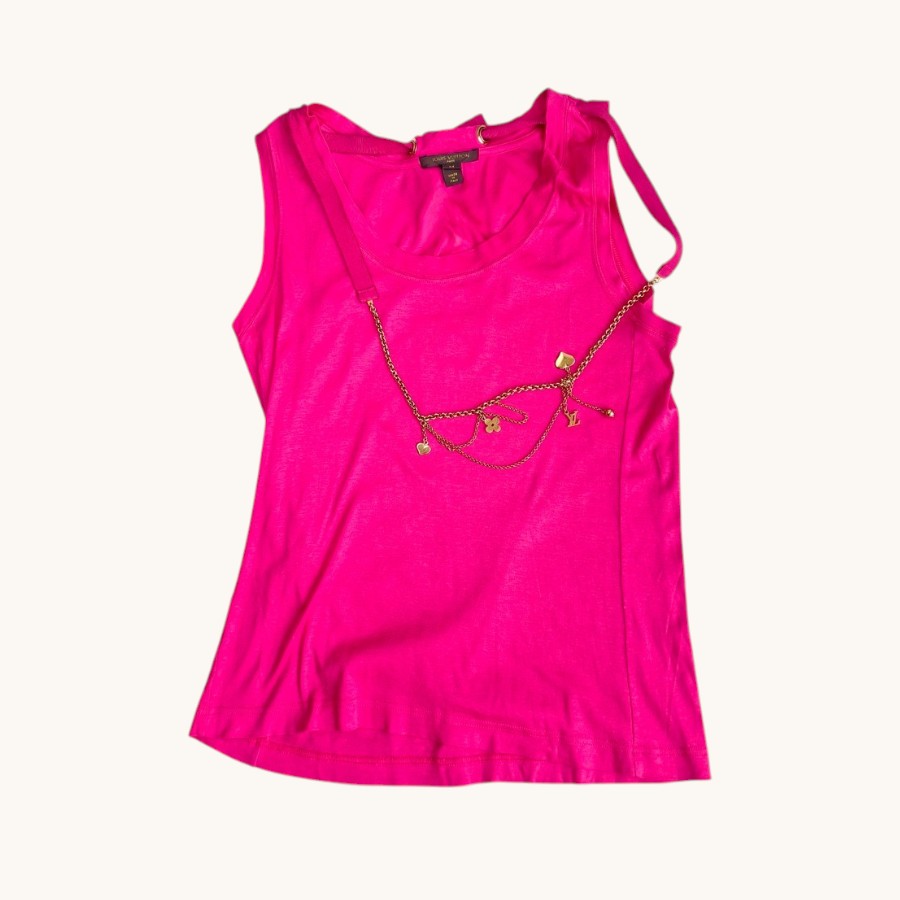 LV Pink Cotton Top Size M #RYSR-29