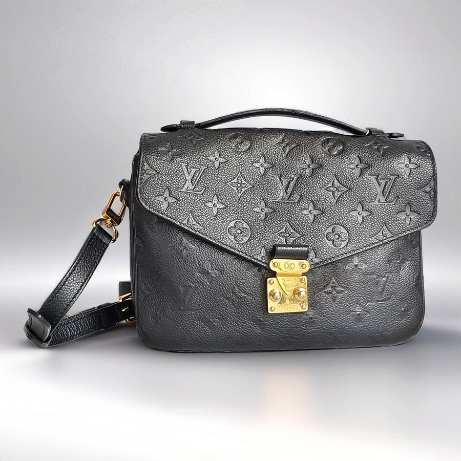 LV Pochette Metis Black Empreinte Leather with Gold Hardware #GUUSK-2
