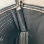 LV Pochette Voyage MM Damier Ghaphite Coated Canvas with Leather and Silver Hardware #GUURC-2 - Image 10