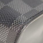 LV Pochette Voyage MM Damier Ghaphite Coated Canvas with Leather and Silver Hardware #GUURC-2 - Image 13