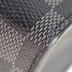 LV Pochette Voyage MM Damier Ghaphite Coated Canvas with Leather and Silver Hardware #GUURC-2 - Image 14