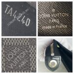 LV Pochette Voyage MM Damier Ghaphite Coated Canvas with Leather and Silver Hardware #GUURC-2 - Image 21