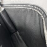 LV Pochette Voyage MM Damier Ghaphite Coated Canvas with Leather and Silver Hardware #GUURC-2 - Image 8