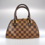 LV Ribera Mini Brown Damier Ebene Coated Canvas with Leather and Gold Hardware #GUUTS-3