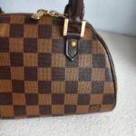 LV Ribera Mini Brown Damier Ebene Coated Canvas with Leather and Gold Hardware #GUUTS-3 - Image 6