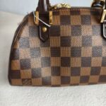 LV Ribera Mini Brown Damier Ebene Coated Canvas with Leather and Gold Hardware #GUUTS-3 - Image 3