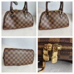 LV Ribera Mini Brown Damier Ebene Coated Canvas with Leather and Gold Hardware #GUUTS-3 - Image 2