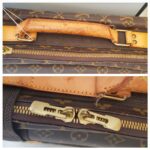 LV Satellite 70 Vintage Luggage Brown Monogram Coated Canvas with Leather and Gold Hardware #GUUTC-1 - Image 21