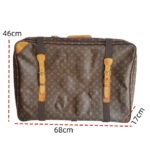 LV Satellite 70 Vintage Luggage Brown Monogram Coated Canvas with Leather and Gold Hardware #GUUTC-1 - Image 5