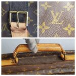 LV Satellite 70 Vintage Luggage Brown Monogram Coated Canvas with Leather and Gold Hardware #GUUTC-1 - Image 36