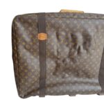 LV Satellite 70 Vintage Luggage Brown Monogram Coated Canvas with Leather and Gold Hardware #GUUTC-1 - Image 7