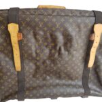 LV Satellite 70 Vintage Luggage Brown Monogram Coated Canvas with Leather and Gold Hardware #GUUTC-1 - Image 3