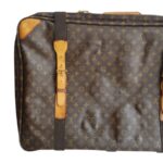 LV Satellite 70 Vintage Luggage Brown Monogram Coated Canvas with Leather and Gold Hardware #GUUTC-1 - Image 2