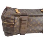 LV Satellite 70 Vintage Luggage Brown Monogram Coated Canvas with Leather and Gold Hardware #GUUTC-1 - Image 13
