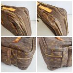 LV Satellite 70 Vintage Luggage Brown Monogram Coated Canvas with Leather and Gold Hardware #GUUTC-1 - Image 11