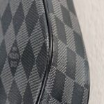 LV Toilet Pouch GM Black/Grey Damier Graphite Coated Canvas/Leather and Silver Hardware #GUUSL-3 - Image 15