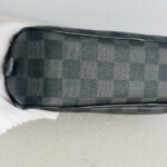 LV Toilet Pouch GM Black/Grey Damier Graphite Coated Canvas/Leather and Silver Hardware #GUUSL-3 - Image 10