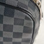 LV Toilet Pouch GM Black/Grey Damier Graphite Coated Canvas/Leather and Silver Hardware #GUUSL-3 - Image 16