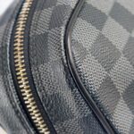 LV Toilet Pouch GM Black/Grey Damier Graphite Coated Canvas/Leather and Silver Hardware #GUUSL-3 - Image 12