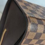 LV Triana Brown Damier Ebene Coated Canvas with Leather and Gold Hardware #GUUTS-1 - Image 16