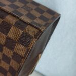 LV Triana Brown Damier Ebene Coated Canvas with Leather and Gold Hardware #GUUTS-1 - Image 15