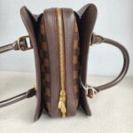 LV Triana Brown Damier Ebene Coated Canvas with Leather and Gold Hardware #GUUTS-1 - Image 7