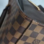 LV Triana Brown Damier Ebene Coated Canvas with Leather and Gold Hardware #GUUTS-1 - Image 17
