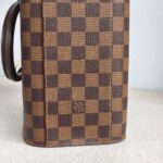 LV Triana Brown Damier Ebene Coated Canvas with Leather and Gold Hardware #GUUTS-1 - Image 12