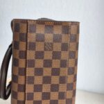 LV Triana Brown Damier Ebene Coated Canvas with Leather and Gold Hardware #GUUTS-1 - Image 11