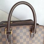 LV Triana Brown Damier Ebene Coated Canvas with Leather and Gold Hardware #GUUTS-1 - Image 21