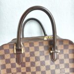 LV Triana Brown Damier Ebene Coated Canvas with Leather and Gold Hardware #GUUTS-1 - Image 20