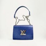 LV Twist MM Blue Epi Leather with Silver Hardware #GUUSU-3