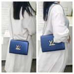 LV Twist MM Blue Epi Leather with Silver Hardware #GUUSU-3 - Image 33
