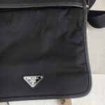 Prada 2VD769 Messenger Bag Black Nylon with Leather and Silver Hardware Bag #GUUCL-1 - Image 4