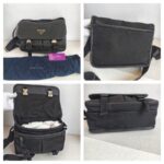 Prada 2VD769 Messenger Bag Black Nylon with Leather and Silver Hardware Bag #GUUCL-1 - Image 2