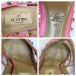 Valentino Rockstud Caged Pump 100mm Size 37 Pink leather  #GUUSS-2 - Image 9