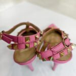 Valentino Rockstud Caged Pump 100mm Size 37 Pink leather  #GUUSS-2 - Image 7