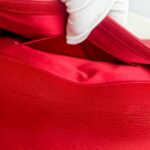 YSL Y-Ligne Clutch Red Leather with Gold Hardware #GUUOE-1 - Image 22
