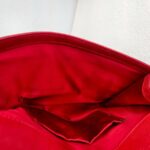 YSL Y-Ligne Clutch Red Leather with Gold Hardware #GUUOE-1 - Image 24