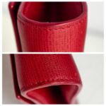 YSL Y-Ligne Clutch Red Leather with Gold Hardware #GUUOE-1 - Image 10