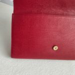 YSL Y-Ligne Clutch Red Leather with Gold Hardware #GUUOE-1 - Image 14