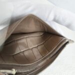 Balenciaga Hourglass Card Holder Taupe Croc Embossed Leather with Silver Hardware #GUURR-11 - Image 12