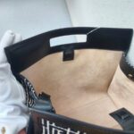 Balmain Tote Bag Black/White Canvas with Leather and Gold Hardware #RSCO-3 - Image 28